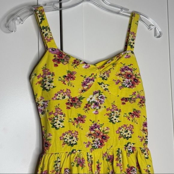 Y2K 2010s Aeropostale Mini Dress Sweetheart Floral Fairy Cottagecore Boho Whimsy - Picture 6 of 16